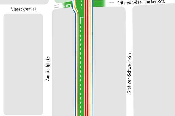 Detail 3 – Karte Bauabschnitt 0 2. Gleis Nedlitzer Str. G-Hermann-Allee bis Zum Exerzierhaus