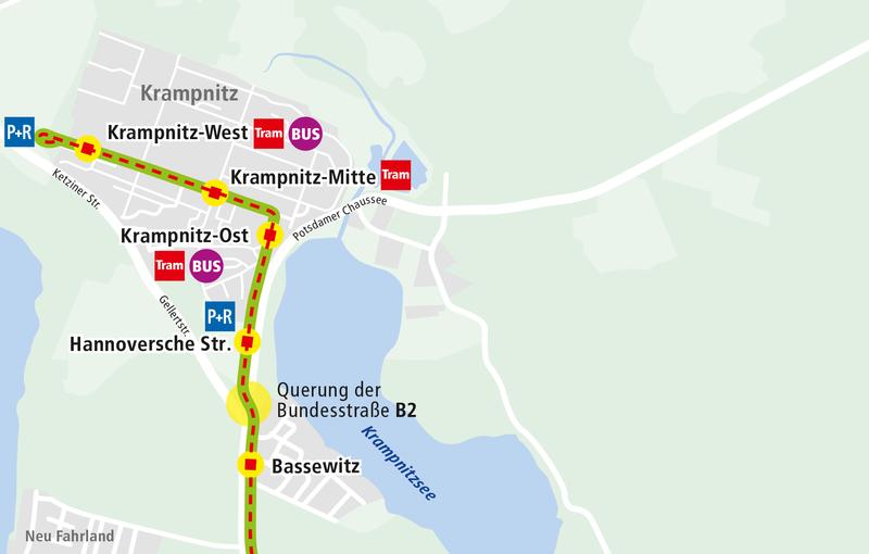 Karte Krampnitz Teilprojekt 1B Karte Krampnitz Teilprojekt 1B